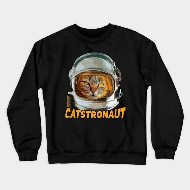 Catstronaut Crewneck Sweatshirt by SOF1AF